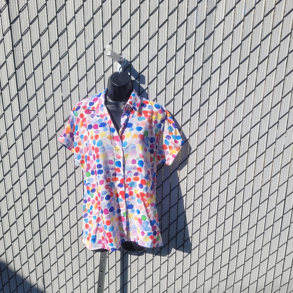 Polka dot blouse
